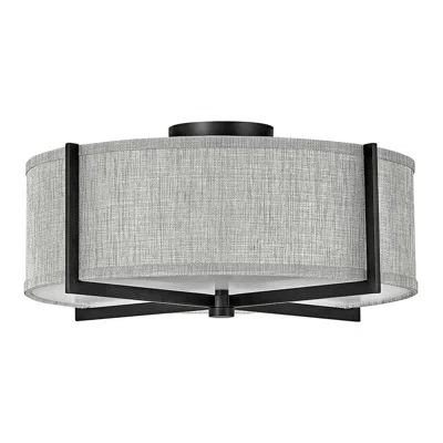 Hinkley Foyer Axis Medium Semi Flush Mount 19" Black