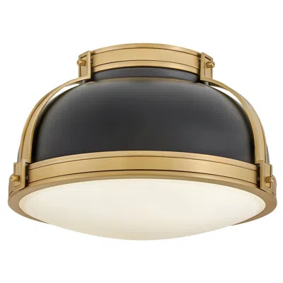 Hinkley Foyer Barton Medium Flush Mount 14.25" Black