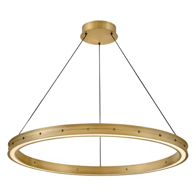 Hinkley Fredrick Ramond Chandelier Althea Large Chandelier 38" Lacquered Brass