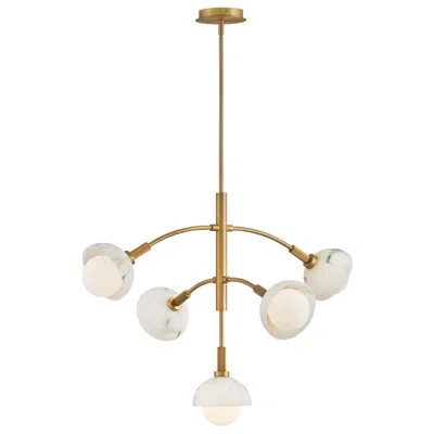 Hinkley Fredrick Ramond Chandelier Phoebe Medium Multi Tier 33.5" Heritage Brass
