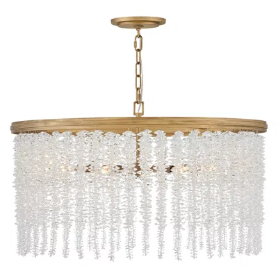 Hinkley Fredrick Ramond Chandelier Rubina Medium Convertible 30" Burnished Gold