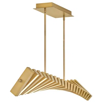 Hinkley Fredrick Ramond Chandelier Stitch Medium Adjustable Led 42" Lacquered Brass