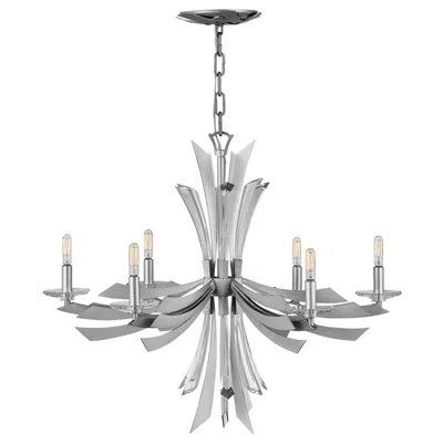 Hinkley Fredrick Ramond Chandelier Vida Medium Single Tier Chandelier 29" Glac