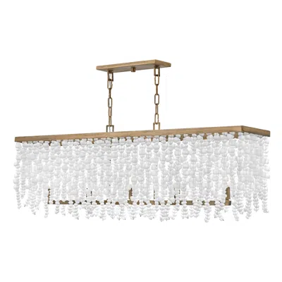 Hinkley Fredrick Ramond Dune 48"w Burnished Gold Linear Chandelier