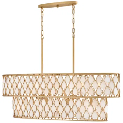 Hinkley Fredrick Ramond Estie Medium Ten Light Linear 14" Piastra Gold
