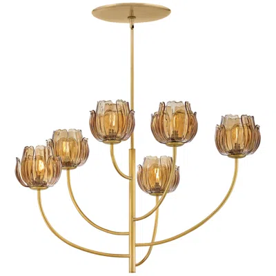 Hinkley Fredrick Ramond Fantine Medium Chandelier 32" Unlacquered Brass
