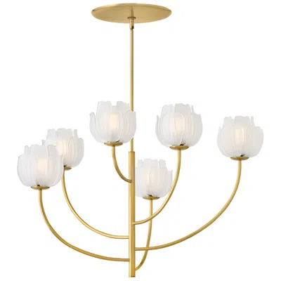 Hinkley Fredrick Ramond Fantine Medium Chandelier 32" Unlacquered Brass