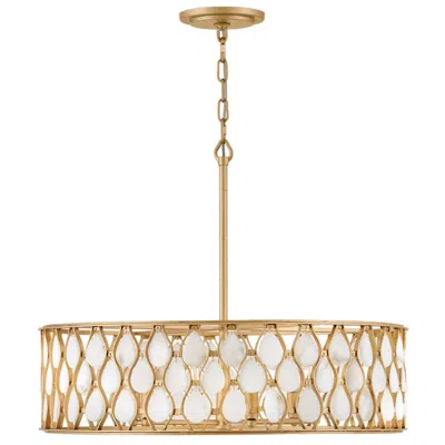 Hinkley Fredrick Ramond Foyer Estie Medium Chandelier 28" Piastra Gold