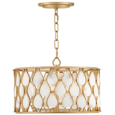 Hinkley Fredrick Ramond Foyer Estie Medium Convertible Semi Flush 16" Piastra Gold