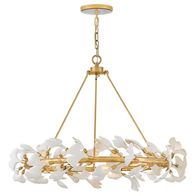 Hinkley Fredrick Ramond Interior Audra Large Ring Chandelier 36" Deluxe Gold In White