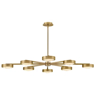 Hinkley Fredrick Ramond Interior Cava Large Convertible Semi Flush 50" Brass