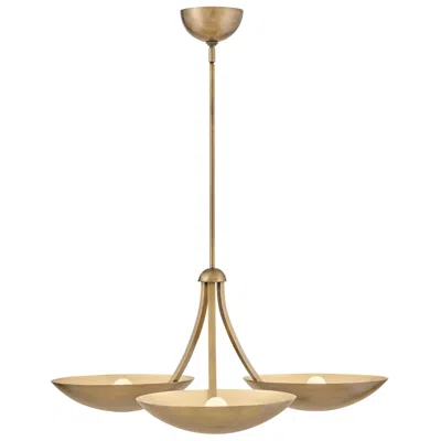 Hinkley Fredrick Ramond Interior Glenn Large Chandelier 36" Heritage Brass