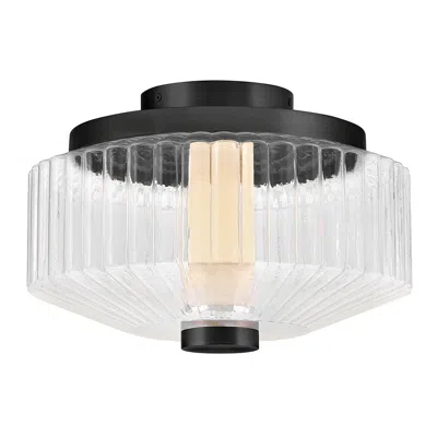 Hinkley Fredrick Ramond Interior Reign Small Led Flush Mount 12.75" Black