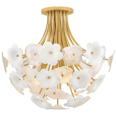 Hinkley Fredrick Ramond Marianne Medium Semi Flush Mount 22" Deluxe Gold