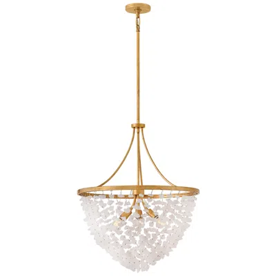 Hinkley Fredrick Ramond Myra Medium Chandelier 24" Distressed Brass