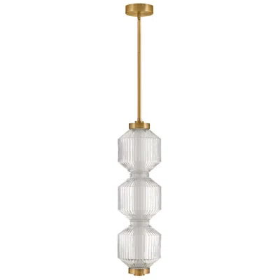 Hinkley Fredrick Ramond Pendant Reign Small Led Convertible 28.5" Lacquered Brass