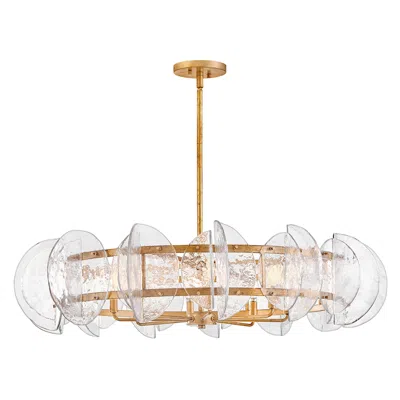Hinkley Fredrick Ramond Seraphina Large Drum Chandelier 40.25" Distressed Brass