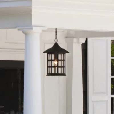 Hinkley Freeport 1 -bulb 14" H Mains Only Outdoor Hanging Lantern In Oil Rubbed Bronze