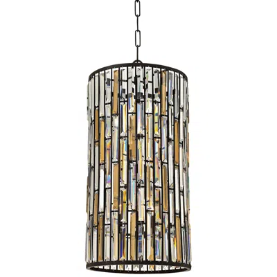 Hinkley Gemma 16" Wide Vintage Bronze And Crystal Modern Pendant