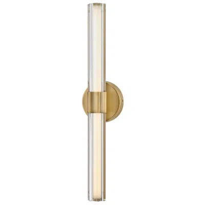 Hinkley Georgette 24" High Lacquered Brass Led Wall Sconce
