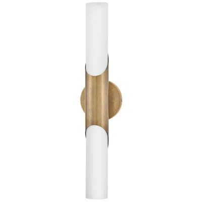 Hinkley Grace 22 3/4" High Textured Heritage Brass Led Wall Sconce