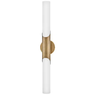 Hinkley Grace 30" High Textured Heritage Brass Led Wall Sconce