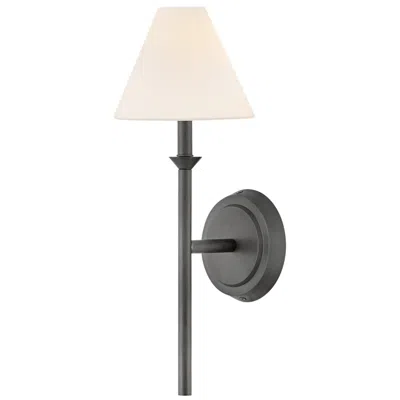 Hinkley Greta 17 1/2" High Blackened Brass Wall Sconce