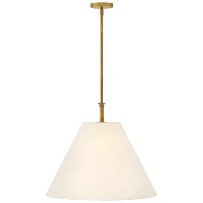 Hinkley Greta 23" Wide Heritage Brass Tapered Pendant Light