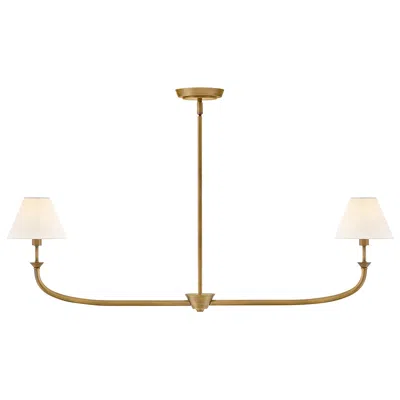 Hinkley Greta 41 3/4" Wide Heritage Brass 2-light Linear Pendant