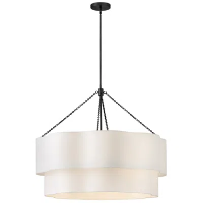 Hinkley Gwen 32" Wide Black And Off-white Shade Chandelier