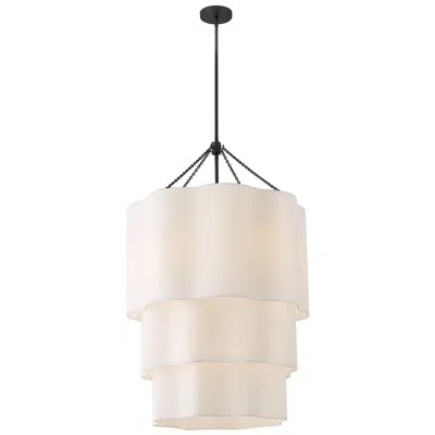 Hinkley Gwen Grande Three Tier Chandelier 27" Black