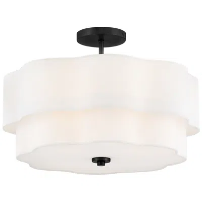 Hinkley Gwen Medium Semi Flush Mount 20" Black