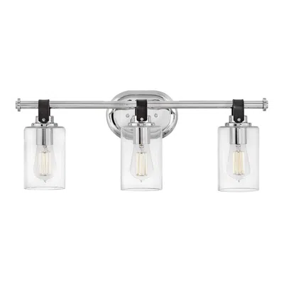 Hinkley Halstead 24" Wide Chrome 3-light Vanity Bath Light