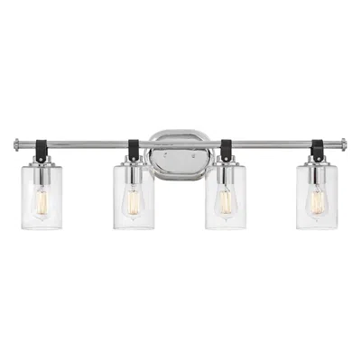 Hinkley Halstead 32" Wide Chrome 4-light Vanity Bath Light