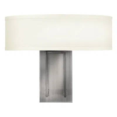 Hinkley Hampton 15" Wide Antique Nickel Wall Sconce By