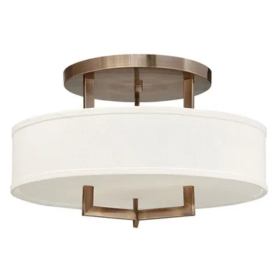 Hinkley Hampton 20" Wide Brushed Bronze Ceiling Light