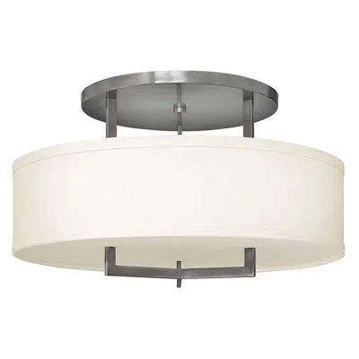 Hinkley Hampton 26" Wide Antique Nickel Ceiling Light