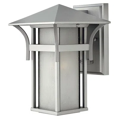 Hinkley Harbor 10 1/2" High Titanium Silver Finish Outdoor Wall Light