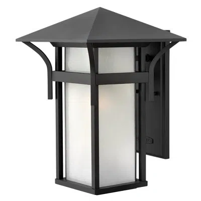 Hinkley Harbor Outdoor Wall Lantern In Satin Black