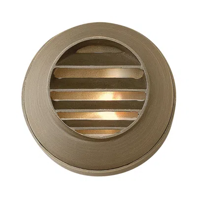 Hinkley Hardy Island 3 1/2"h Bronze Round Louvered Deck Sconce