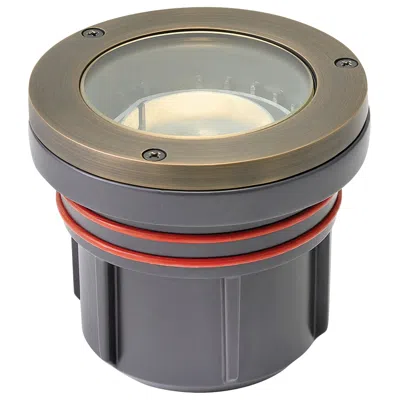 Hinkley Hardy Island 4" High Matte Bronze Well Light In Blue