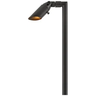 Hinkley Hardy Island Accent 12v Spot Light And Stem 26.5" Brass Satin Black In Brown