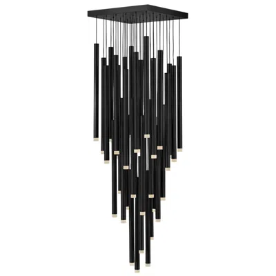 Hinkley Harmony 18" Wide Black Multi-light Led Pendant