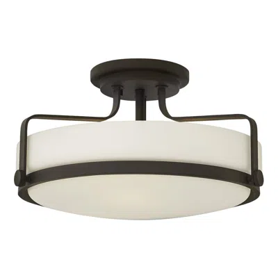 Hinkley Harper 18" Wide Oil-rubbed Bronze Ceiling Light