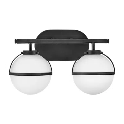 Hinkley Hollis 9 1/4" High Black 2-light Led Wall Sconce