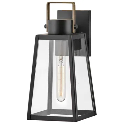 Hinkley Hugh 15 1/4" High Black Outdoor Wall Light
