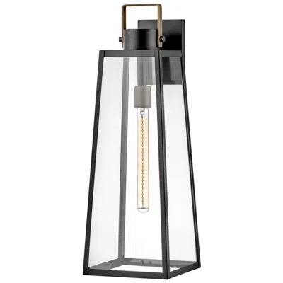 Hinkley Hugh 25" High Black Trapezoidal Outdoor Wall Light