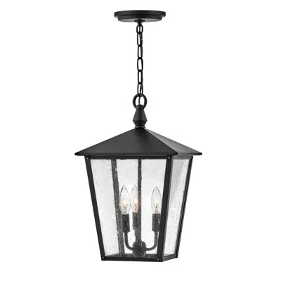 Hinkley Huntersfield 3 -bulb 17.75" H Outdoor Hanging Lantern In Black