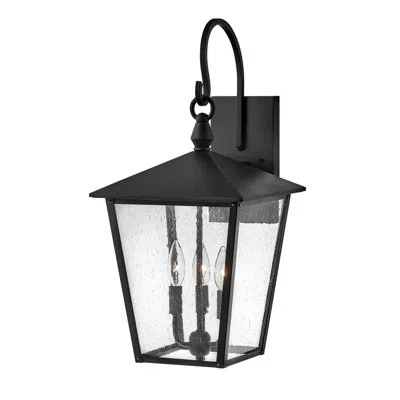 Hinkley Huntersfield 3 - Bulb Outdoor Wall Lantern In Black