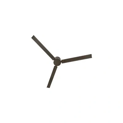 Hinkley Indy Flush 72-in Indoor/outdoor Smart Ceiling Fan With Remote In Metallic Matte Bronze